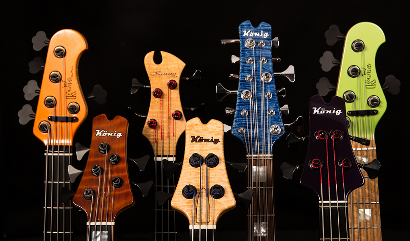 Builder of 2-15 String And Extended Range Bass Guitars
